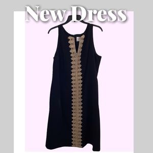 Black mid length semi-formal dress